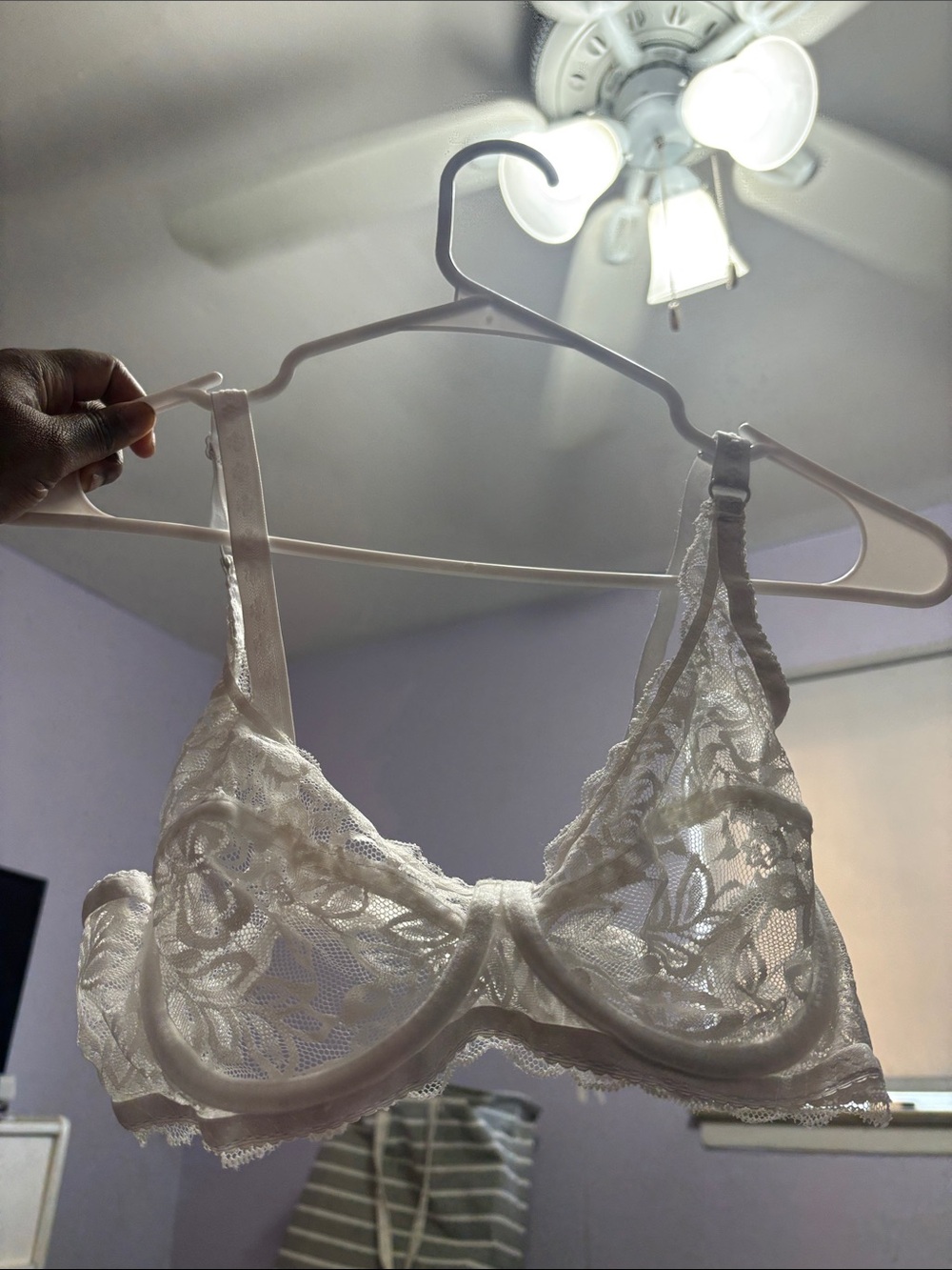 White Lace Underwire Bralette